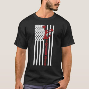 T-shirt Hommes Chevaucher Papa US Drapeau Chevaucher Père
