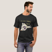T-shirt Hommes Chien Heureux (Devant entier)