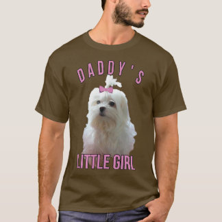 T-shirt Hommes Chiens Maltais Papa Propriétaire Aimer Chie