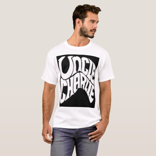 T-shirt Hommes classiques d'oncle Charlie Customizable (Devant entier)