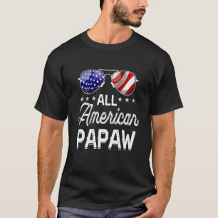 T-shirt Hommes Cool All American Papaw American Flag Homme