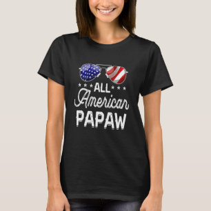 T-shirt Hommes Cool All American Papaw American Flag Homme