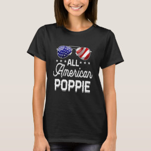 T-shirt Hommes Cool All American Popie Drapeau Américain H