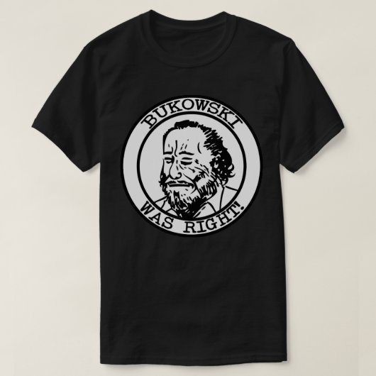 T-shirt Hommes Cool Charles Bukowski Cadeau graphique (Design devant)