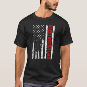 T-shirt Hommes Cool Fête des pères Américain Drapeau Elect