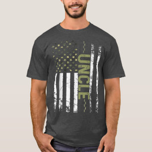 T-shirt Hommes Cool oncle américain patriotique USA Flag P