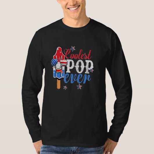 T-shirt Hommes Coolest Pop Jamais American Flag Bomb Ice C (Devant)