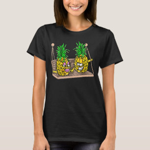 T-shirt Hommes Couple Swinger à l'envers du pin