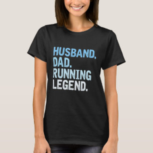 T-shirt Hommes Courir Papa Mari Papa Courir Légende Fathe