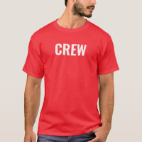Hommes Crew T Shirt Bulle double face imprimé roug