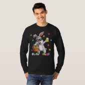 T-shirt Hommes Dabbing Rabbit Oeufs de Pâques Dab Hommes F (Devant entier)
