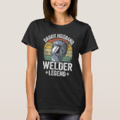 T-shirt Hommes Daddy Mari Welder Legend Metal Worker Vint (Devant)