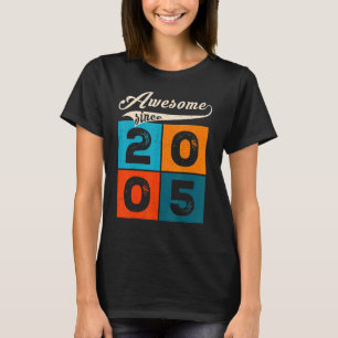 T-shirt Hommes De 17 Ans Femmes À L'Anniversaire Awesome D