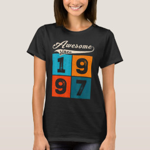 T-shirt Hommes De 25 Ans Femmes À L'Anniversaire Awesome D