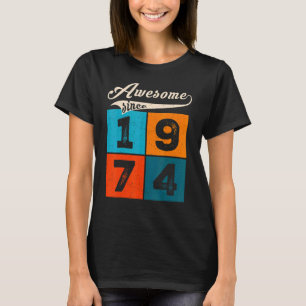T-shirt Hommes De 48 Ans Femmes À L'Anniversaire Awesome D