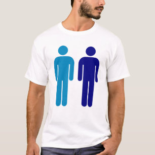 T-shirt Hommes de bleu de gay pride de garçons seulement
