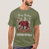 T-shirt Hommes de République de la Californie de Noël de (Devant)