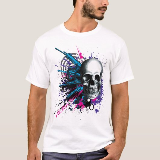 T-shirt Hommes de serrure et de charge (Devant)