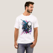 T-shirt Hommes de serrure et de charge (Devant entier)