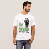 T-shirt hommes de StrayCompass.com verts sur le vert (Devant entier)