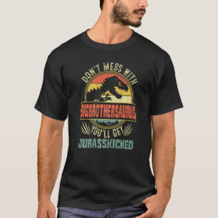 T-shirt Hommes déçus Big Brothersaurus Dinosaur Rex Gras
