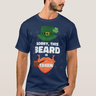 T-shirt Hommes Désolé cette barbe est prise Jour de la Sai
