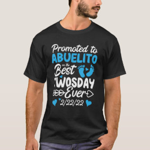 T-shirt Hommes Deux Jours Promus À Abuelito Grand-pa Espag