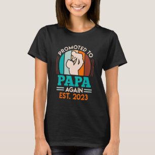 T-shirt Hommes Deuxième Enfant 2023 Papa De Deux 2 Enfants