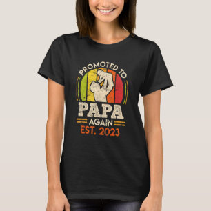 T-shirt Hommes Deuxième Enfant 2023 Papa De Deux 2 Enfants