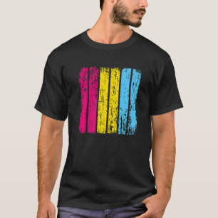 T-shirt Hommes Dévêtus Retro Lgbtq Fierté Le Pansexual Fl