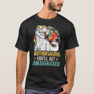 T-shirt Hommes Dinosaures Vintages Frère Rex Saurus Famill