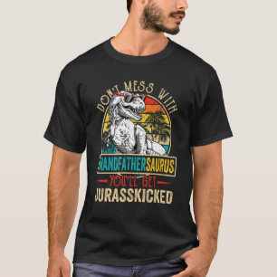 T-shirt Hommes Distants Grandfathersaurus Dinosaur Rex