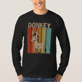 T-shirt Hommes Distants Hommes Femmes Enfant Mignonne âne