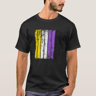 T-shirt Hommes Distressés Retro Lgbtq Fierté Le Pr Non-bin
