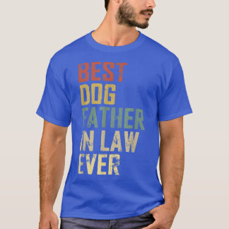 T-shirt Hommes Drôle Père Jour Meilleur Chien Père En Droi