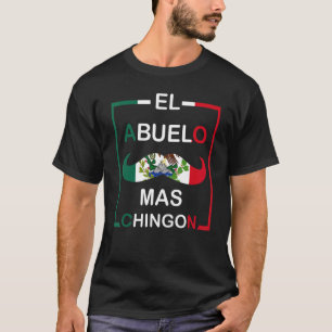 T-shirt Hommes El Abuelo Mas Chingon Grand-père Mexicain P