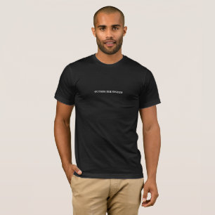 T-shirt Hommes Élégants Noir À L'Extérieur Du Slogan Systè