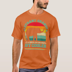 T-shirt Hommes Eléphant Amoureux Amusant Eléphant Vintage