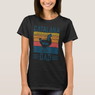 T-shirt Hommes Élevage Vintage Catalana Poulet Papa