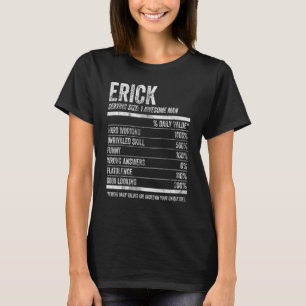 T-shirt Hommes Erick Nutrition Nom Personnalisé Nom Fa