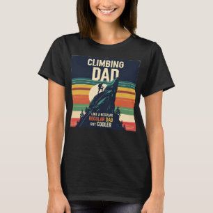 T-shirt Hommes escalade hommes père grimpeur de montagne r