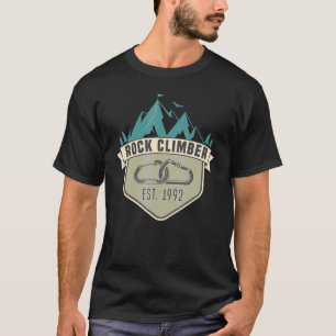 T-shirt Hommes Escalade Vintage Badge Escalade Née 1992