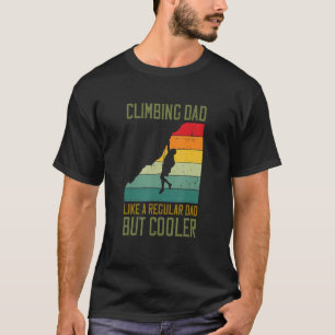 T-shirt Hommes Escalades Papa Comme Un Père Régulier Mais