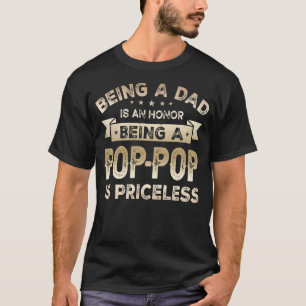 T-shirt Hommes Être un DAD est HONNEUR Être un POP POP est