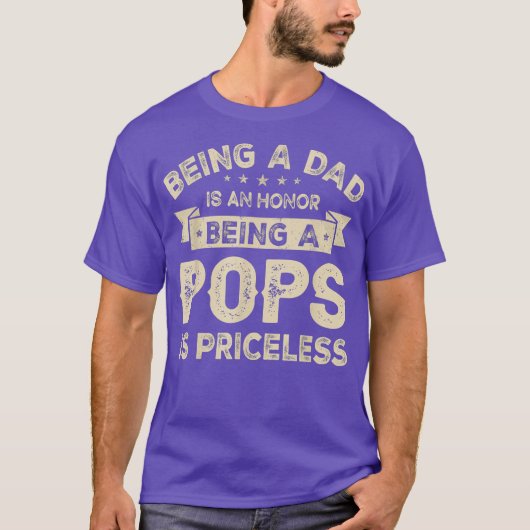 T-shirt Hommes Être un DAD est HONNEUR Être un POPS est (Devant)