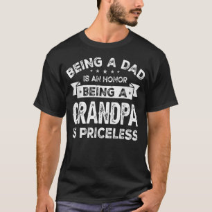 T-shirt Hommes Être un DAD est un HONNEUR Être un GRANDP