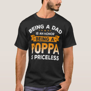 T-shirt Hommes Être un DAD est un HONNEUR Être un POPPA es