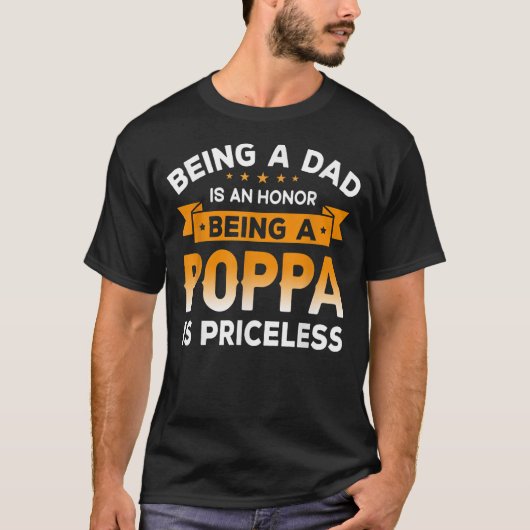 T-shirt Hommes Être un DAD est un HONNEUR Être un POPPA es (Devant)