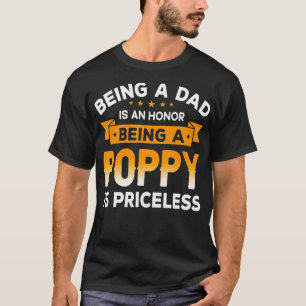 T-shirt Hommes Être un DAD est un HONNEUR Être un POPPY es