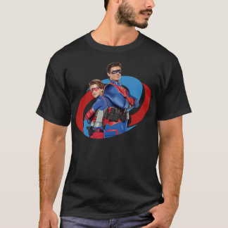 T-shirt Hommes Femmes Capitaine Homme Et Enfant Danger Dig